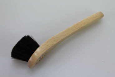 Preview: Gesichts-Massagebürste / Bronze in Rosshaar, lackiert